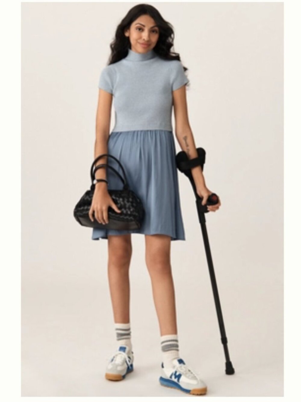 Anthropologie Thea Short Sleeve Twofer Mini Dress